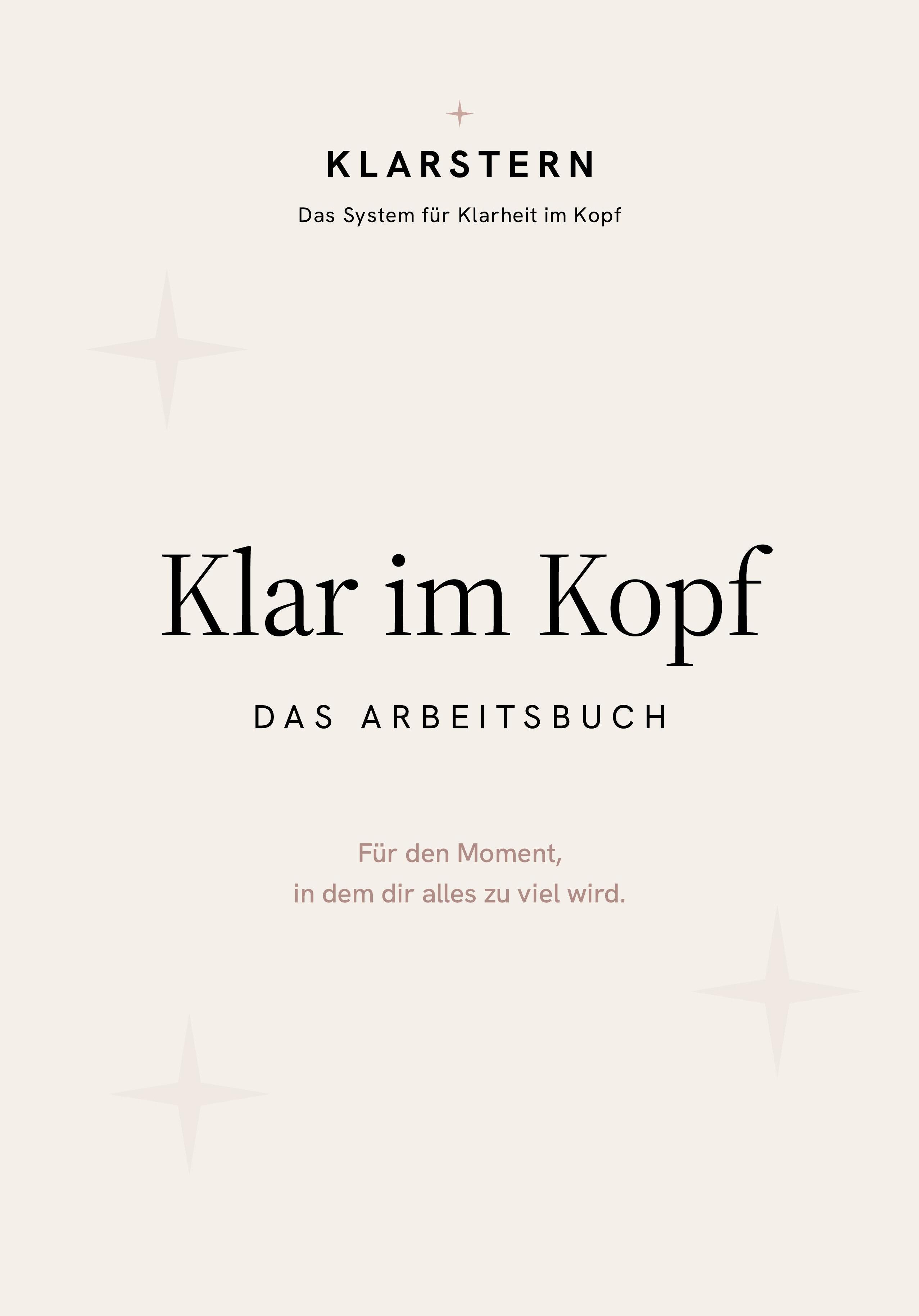 Klar im Kopf — Das Arbeitsbuch von Klarstern