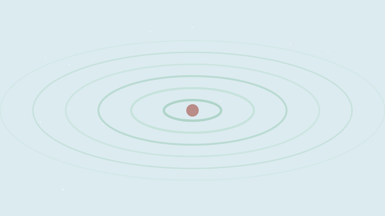 Illustration: Wasseroberfläche mit auslaufenden Ringen um einen Punkt